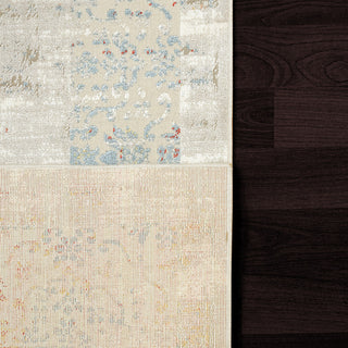Leda Modern Area Rug, Gray/Red, 3'11"X5'7"