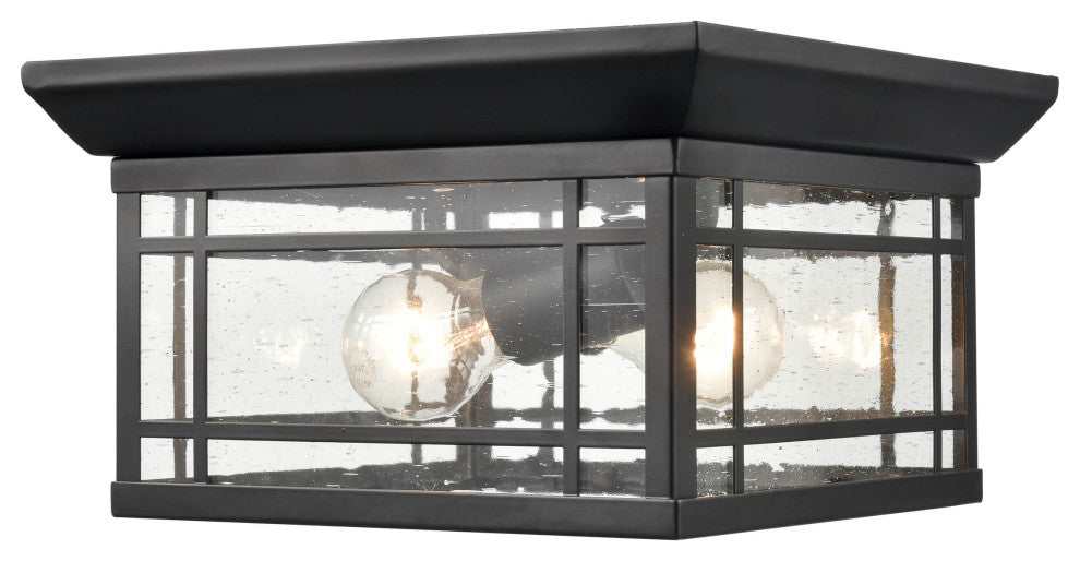 1 Light 6.5 in. Powder Coat Black Outdoor