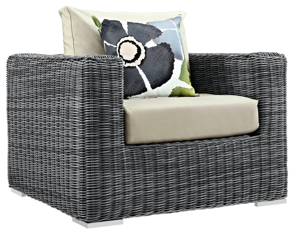 Canvas Antique Beige Summon 12-Piece Outdoor Patio Sunbrella Sectional Set
