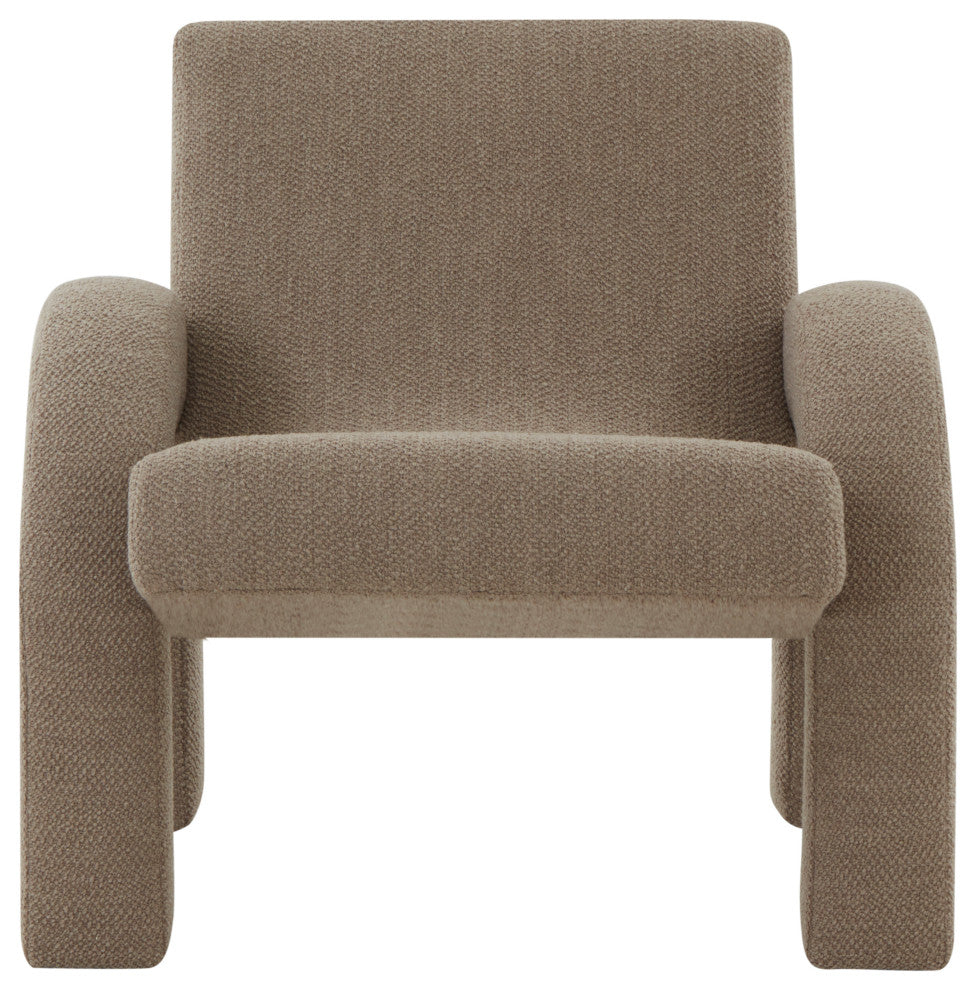Safavieh Couture Marianne Upholstered Accent Chair, Light, Brown