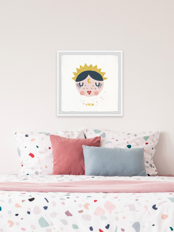 "I'm a Virgo" Framed Painting Print, 32x32