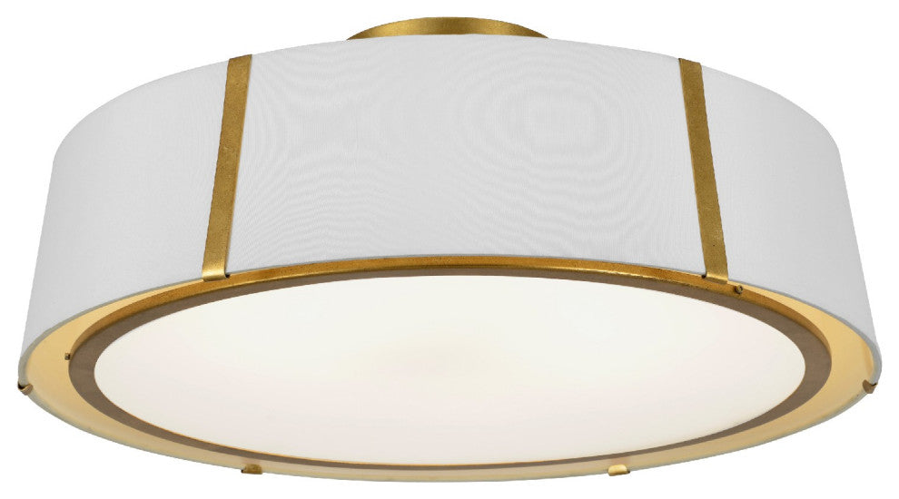 Crystorama Fulton 6-Light 24" Ceiling Light, Antique Gold