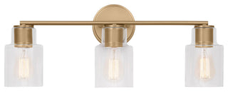 Sayward 3 Light Bath, Satin Brass