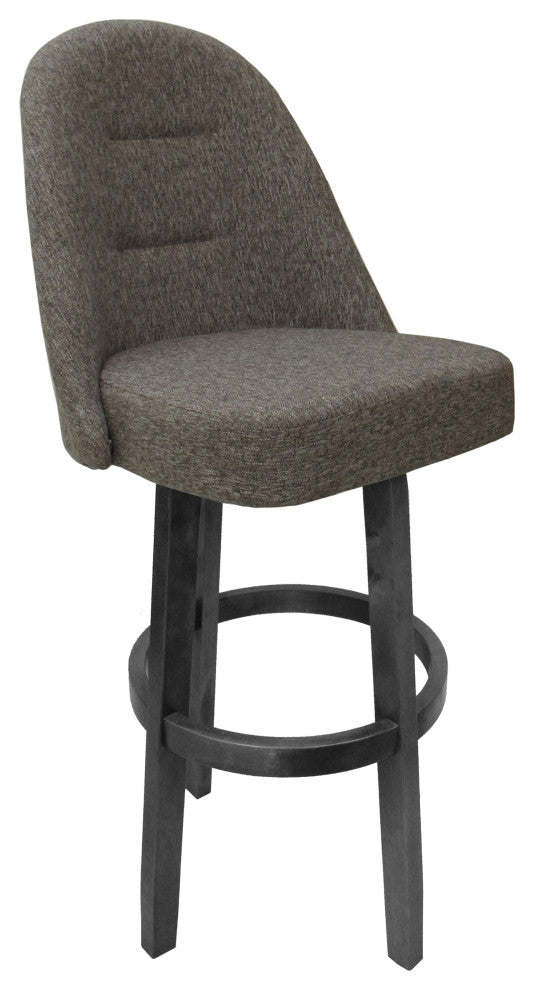 Swivel Counter 26" 30" Extra Tall 34" Wood Bar Stool M-235 Vivian Base, Grey