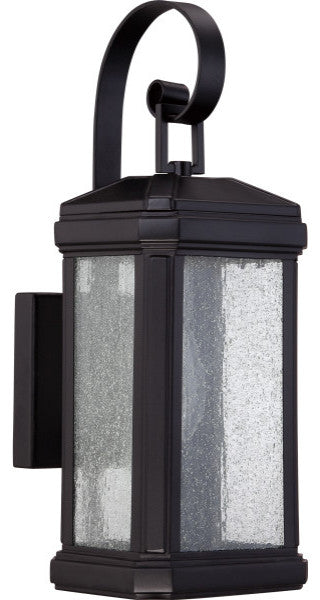 Quoizel TML8405K One Light Outdoor Wall Lantern Trumbull Mystic Black