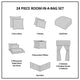 Madison Park Essentials Brystol 24-Piece Traditional Room-in-a-bag Set