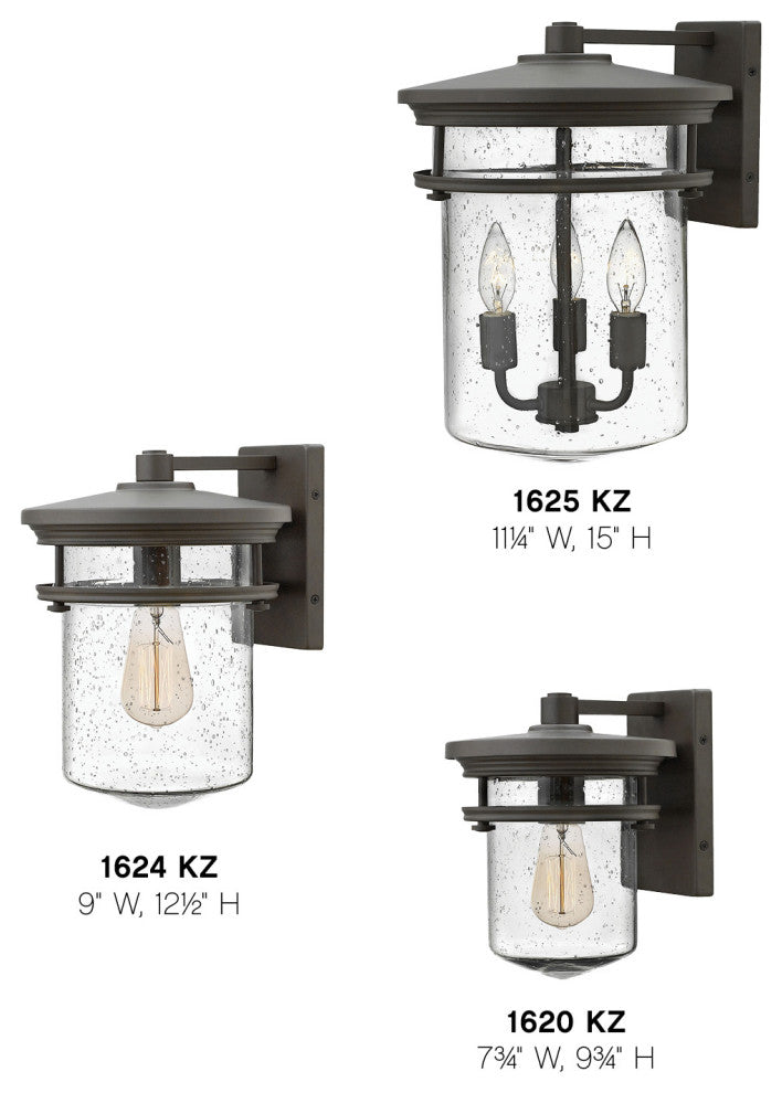 Hinkley Hadley Medium Wall Mount Lantern, Buckeye Bronze