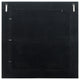 Beveled Square Wall Mirror,Bronze on Black Metallic Shagreen Leather Framed48x48