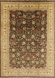 Peshawar Chobi Quality Hand-Knotted Oriental Wool Rug, 10'x14'