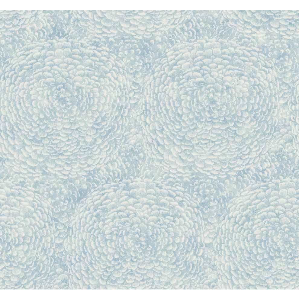 Blue Floret Wallpaper
