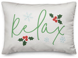 White Relax 20x14 Spun Poly Pillow
