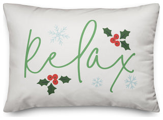 White Relax 20x14 Spun Poly Pillow