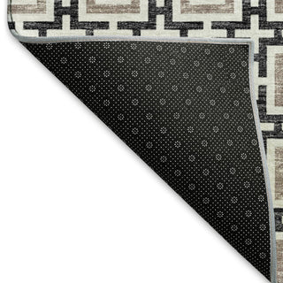 Addison Premium Washable Mayfield AMF139 Black 3' x 5' Rug