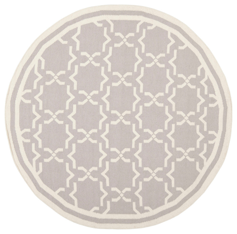 Safavieh Dhurries Dhu545G Gray, Ivory Area Rug