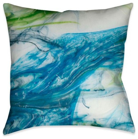 Laural Home Tidal Sweep I 18" X 18" Indoor Decorative Pillow