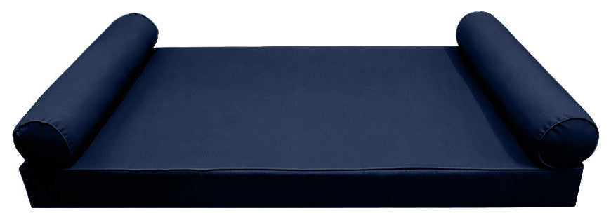 Style5 Twin-XL Pipe Trim Outdoor Mattress Bolster Slip Cover COMPLETE SET AD101