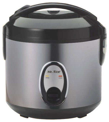 Rice Cooker With Stainless Body, 6-Cup