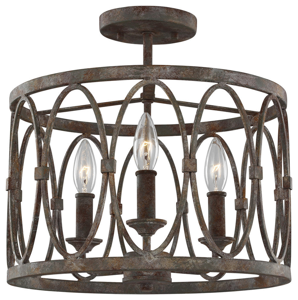 Murray Feiss Patrice Three Light Semi-Flush Mount SF346DA