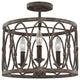 Murray Feiss Patrice Three Light Semi-Flush Mount SF346DA