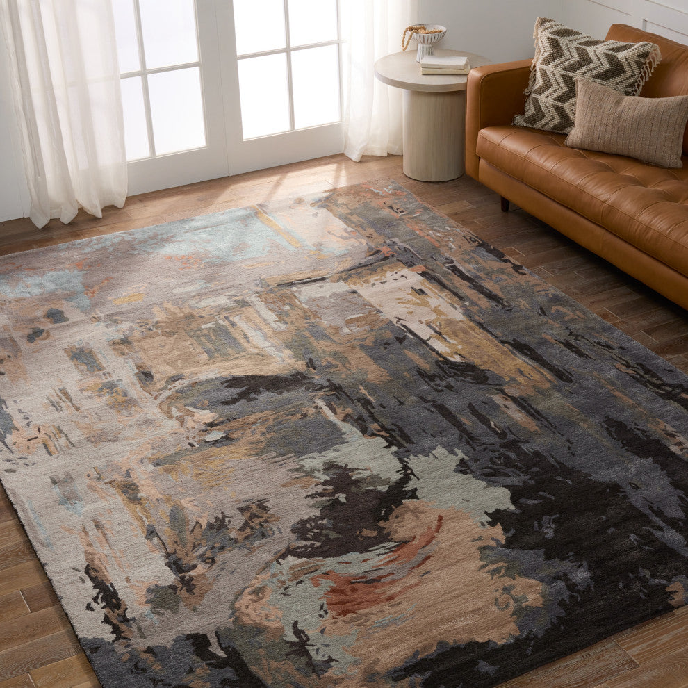 Jaipur Living Luella Handmade Gray/Blush Rug, 2'x3'
