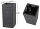 Leiman Outdoor Large and Small Cast Stone Planters, Set of 2