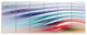 Water Ripples Rainbow Waves, Abstract Canvas Art Print, 70"x28", 6 Panels