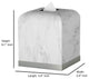 nu steel Misty Silver Collection Tissue Box Cover