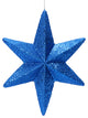 Vickerman L180202 20" Blue Glitter Bethlehem Star Christmas Ornament
