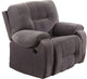 Recliner, Light Gray Champion Champion Fabric, Wood Fra Light Gray Champion