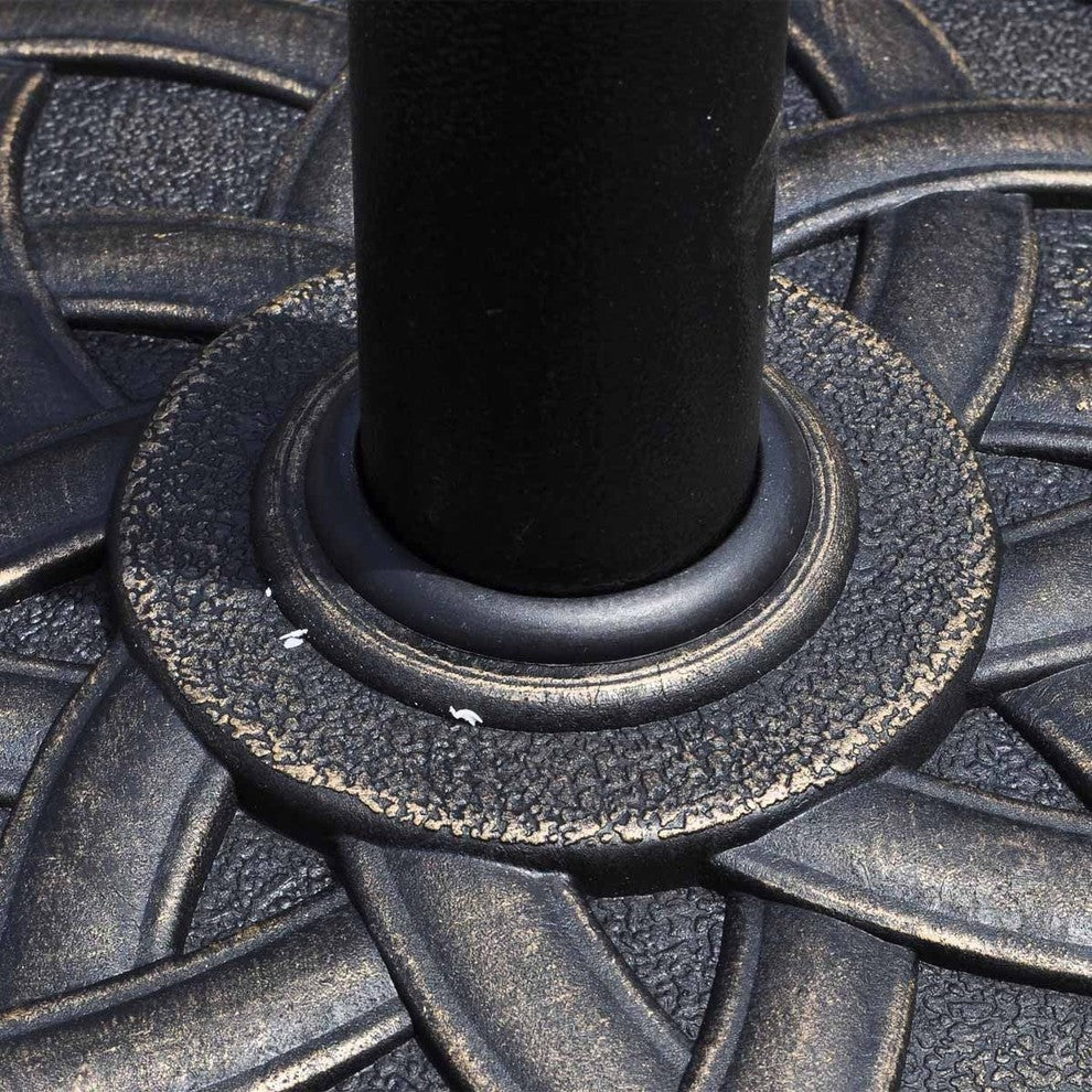 Costway 22'' Round Umbrella Base Stand Patio Standing Outdoor Living Heavy Duty