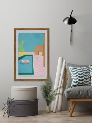 "The Pool" Framed Painting Print, 20"x30"