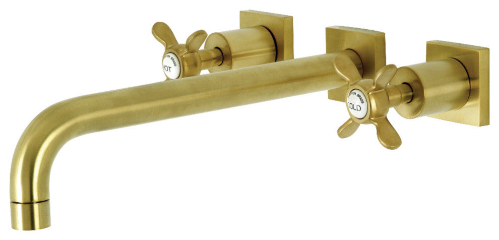 KS6057BEX Wall Mount Tub Faucet, Brushed Brass