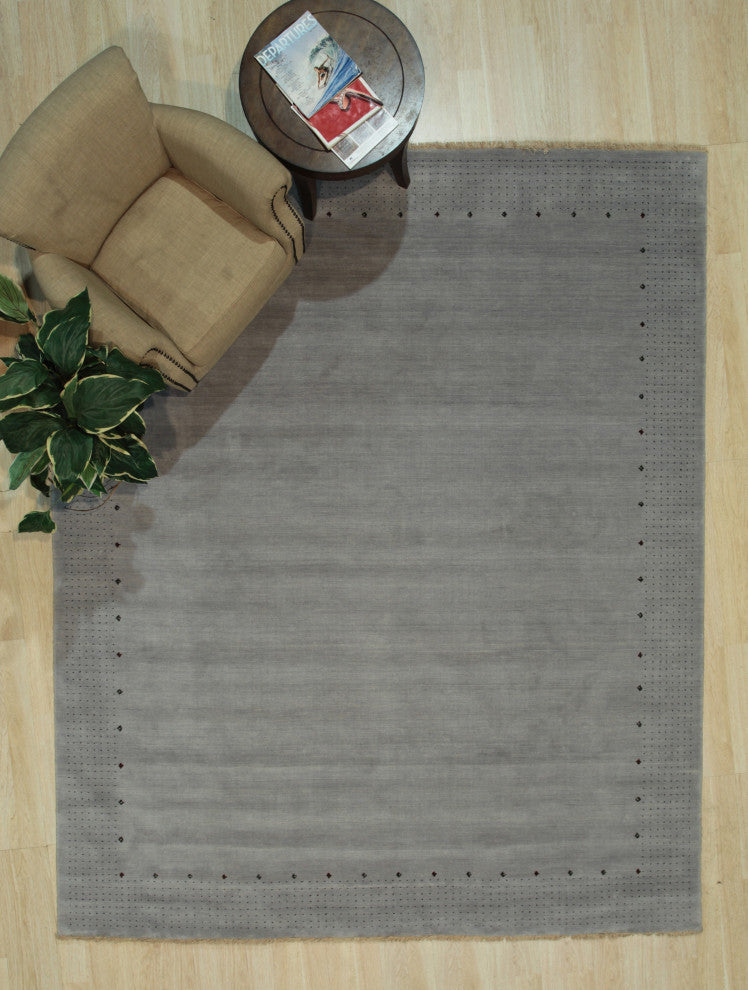 Hand-Knotted Wool Gray Contemporary Lori Baft Rug., 8'x10'