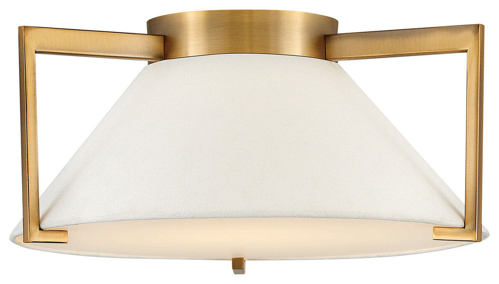 Calla Flush Mount, Brushed Bronze