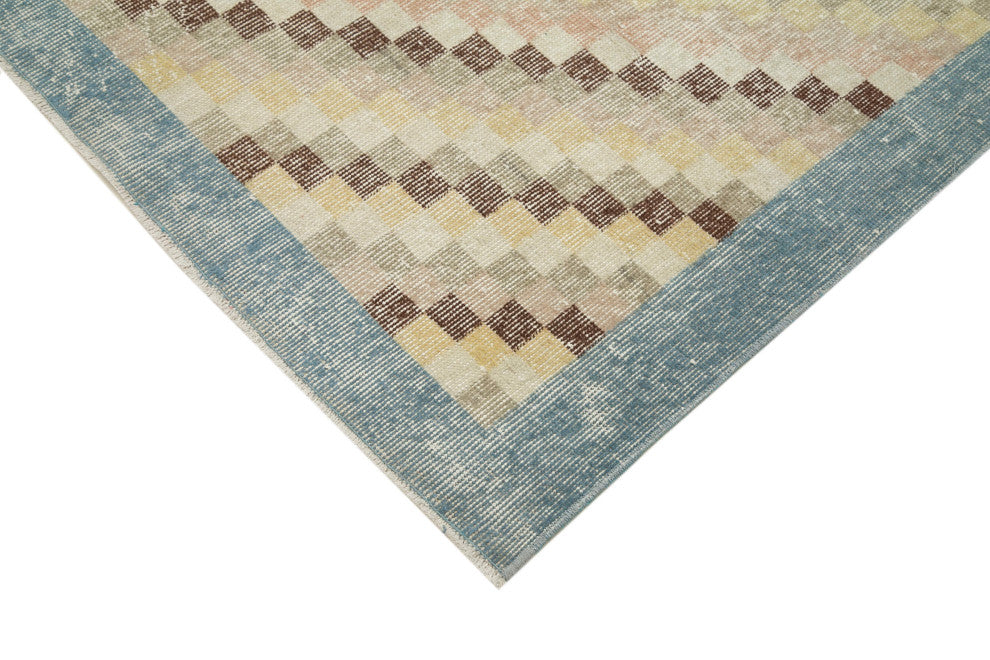 Rug N Carpet - Handmade Oriental 4' 8'' x 8' 7'' Low Pile  Vintage Rug