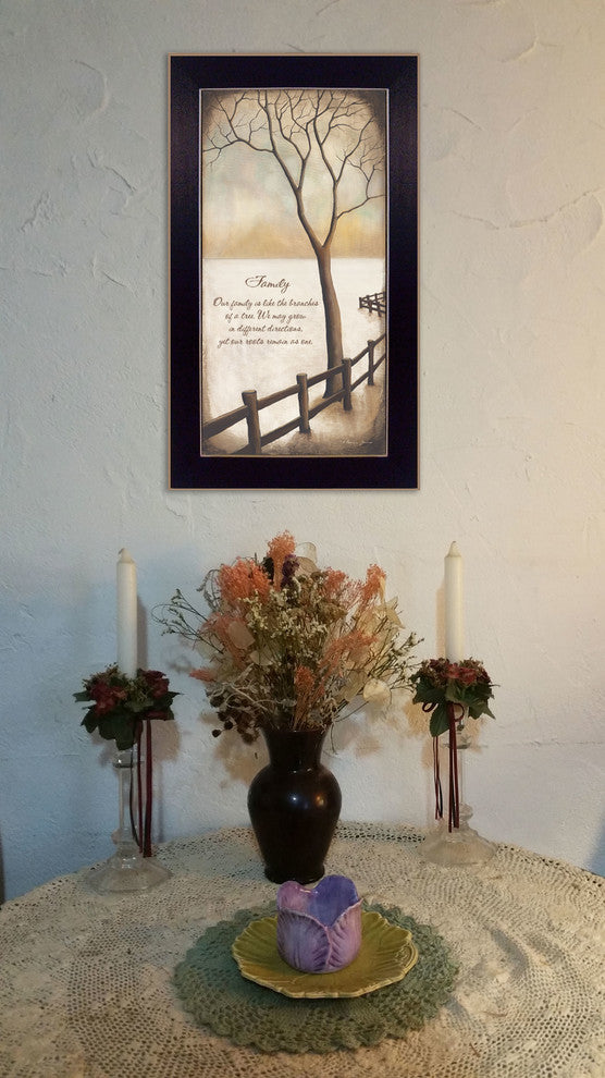 "Family" By Kendra Baird, Printed Wall Art, Ready To Hang, Black Frame