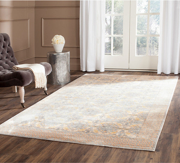 Safavieh Valencia Val210F Rug, Light Grey/Multi, 2'3"x8'0" Runner
