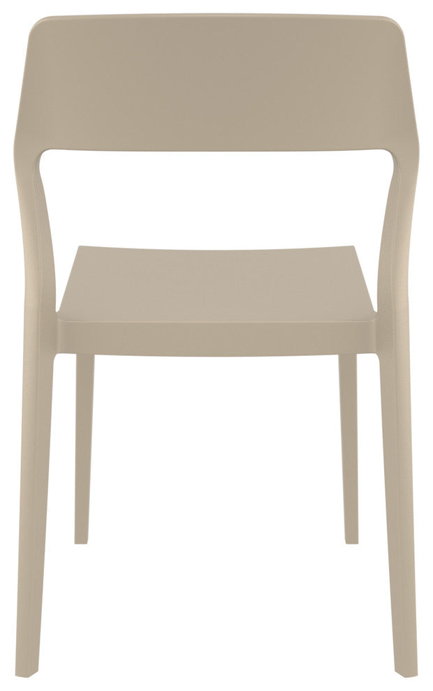 Snow Dining Chair, Taupe, Set of 2