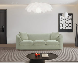 Penelope Upholstered Sofa, Mint, Chenille Fabric