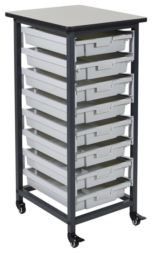 Luxor MBS-SR-8S Mobile Bin System, Single Row