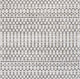 Ourika Moroccan Geometric Indoor/Outdoor Rug, Cream/Black, 5' Square
