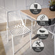 LeisureMod Acken Mid-Century Modern Plastic Dining Chair, White