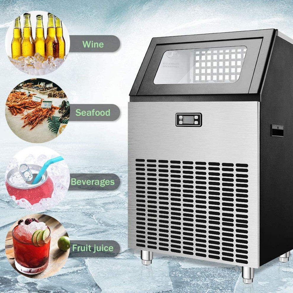 Commercial Ice Maker Machine,Freestanding Ice Cube Maker