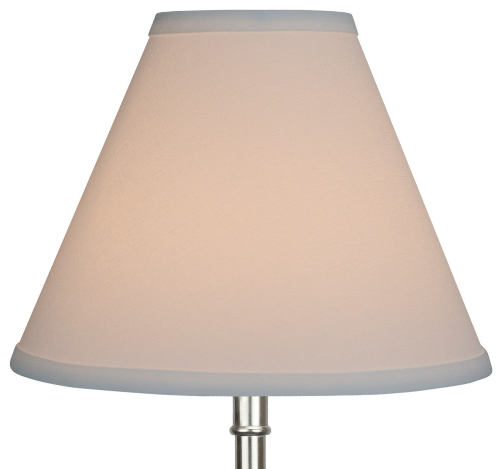 Fenchel Shades 4"x10"x8" Brass Spider Attachment Empire Lamp Shade, Linen White