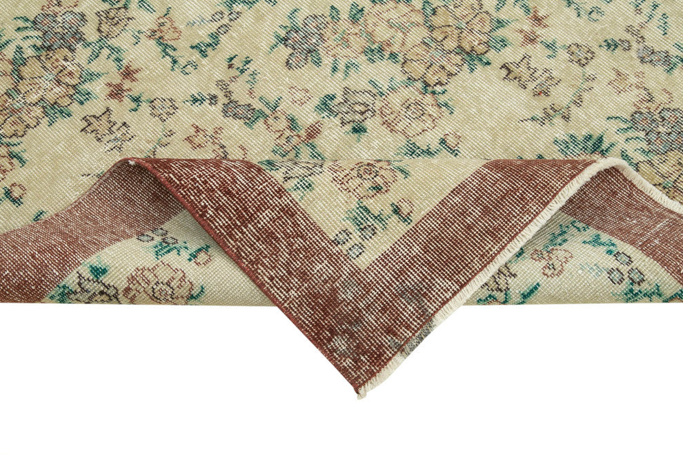 Rug N Carpet - Hand-knotted Turkish 4' 5" x 7' 9" Over-dyed Small Area Rug