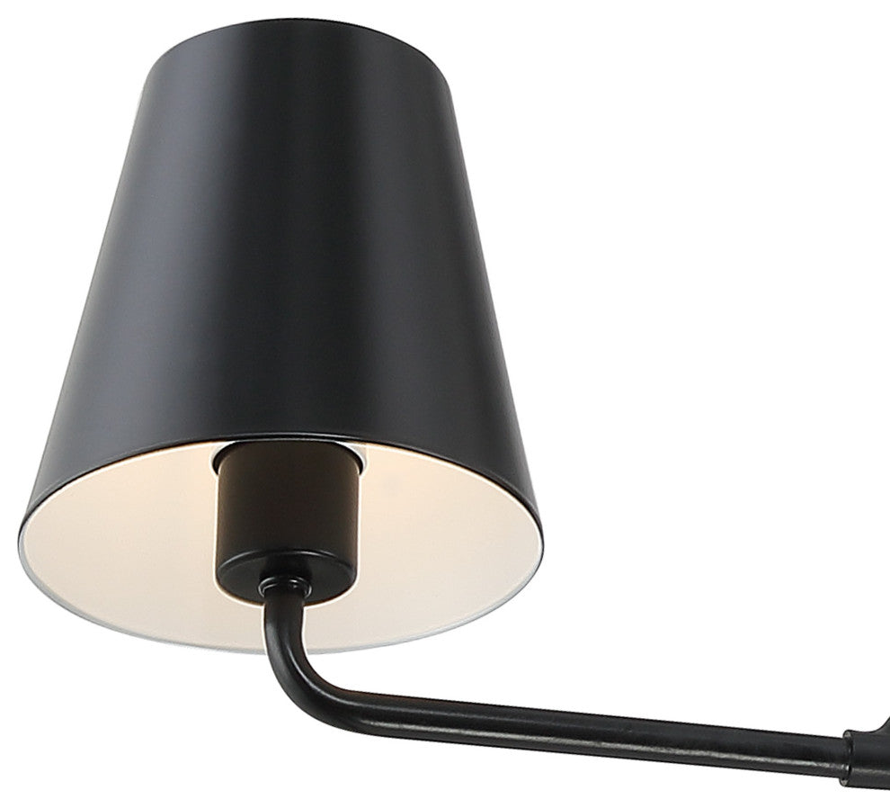 Xavier 6-Light Matte Black Chandelier