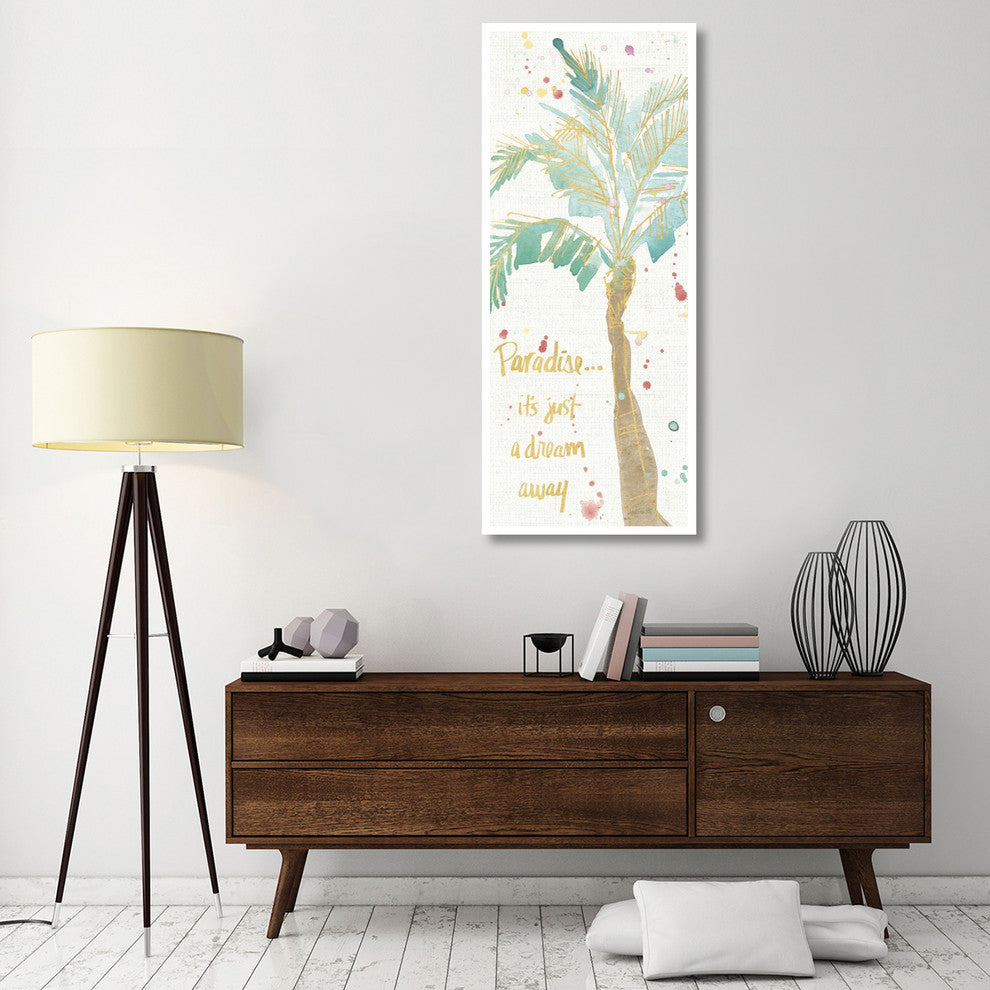 "Flamingo Fever IX" Digital Paper Print by Anne Tavoletti, 26"x62"