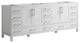 Jacques 84" White Vanity Cabinet Only