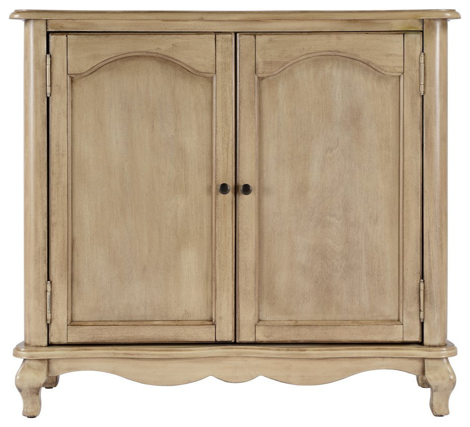 Leyden 36 in. W Wood European Accent Cabinet, Beige