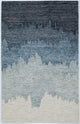 NuStory Surf Hand Tufted Abstract Area Rug in Blue, 5' X  8'